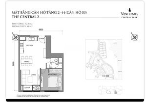 cho thuê cc vinhomes central park, 16 triệu, 52.8 m2, 1pn, 1vs, view đẹp, q.bình thạnh, hcm