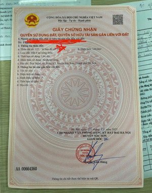 bán đất thổ cư 120 m2 tại trung giã -(hồng kỳ, sóc sơn cũ) hà nội. nở hậu, giá 16tr/m2, sẵn sổ