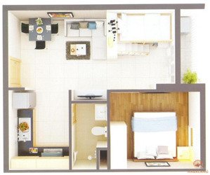 bán căn hộ 1pn thủ thiêm sky 188/1 nguyễn văn hưởng , thảo điền, quận 2 cũ