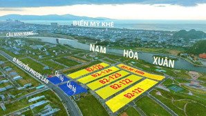 cần bán gấp lô trục 10m5 nam hòa xuân - giá cắt lỗ hơn tt 200tr- lô sạch đẹp thông thẳng công viên