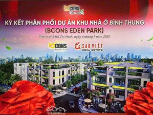 mở bán shophouse bcons eden park - khu dân cư bình thung phường đông hoà dĩ an lh 
