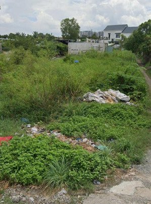 bán 105m2 đất có 80m2 thổ cư giá 980triệu đ. khuất văn bức, tân kiên gần vòng xoay an lạc