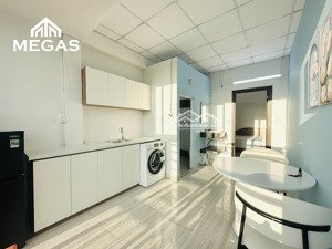 1 phòng ngủ - 1 phòng khách full nội thất - ban công máy giặt riêng ngay cv làng hoa - lê văn thọ