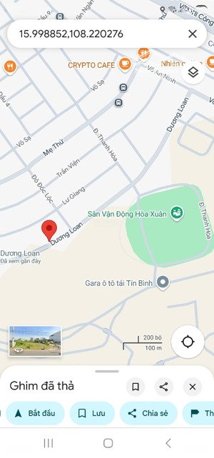 bán 3 lô đường dương loan đối diện sân vận động hòa xuân dt 386 m2 giá 19 tỷ lh 