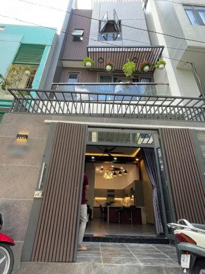 nhà mới đẹp 5.1x10m 1 trệt 2 lầu st 4pn 5wc hẻm tân hương - tân phú. giá 8.3 tỷ tl