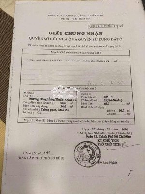 bán nhà riêng tại nguyễn văn quá, đông hưng thuận, quận 12, hcm, 4,5 tỷ, 67m2