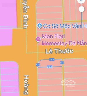 tôi bán lô góc 222m2 lê thước và hoàng bích sơn, phước mỹ, sơn trà. gần biển mỹ khê