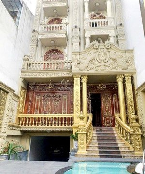 siêu biệt thự dát vàng 6 tầng thang máy hồ bơi-full nội thất nhập khẩu-dt 8mx22m lê đức thọ gò vấp