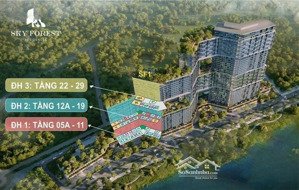 chỉ 5 tỷ 0xxx , sở hữu căn hộ 2 ngủ 74m2 - chung cư sky forest , kđt ecopark