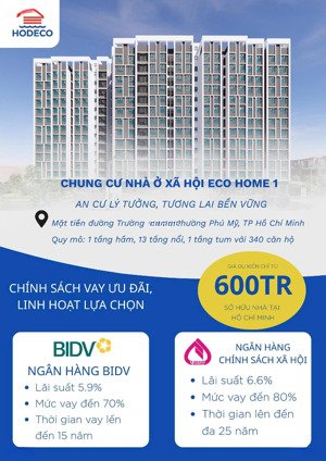 chỉ từ 150 triệu sở hữu ngay chung cư nhà ở xã hội phú mỹ, tp hcm