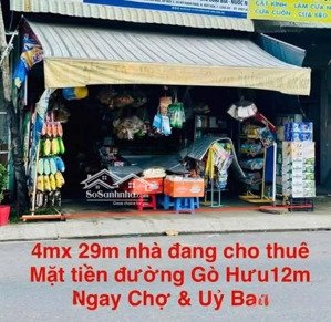 bán nhà mặt tiền kinh doanh đường nhựa gò hưu 12 mét, ngay mặt chợ mỹ hạnh nam đang kinh doanh
