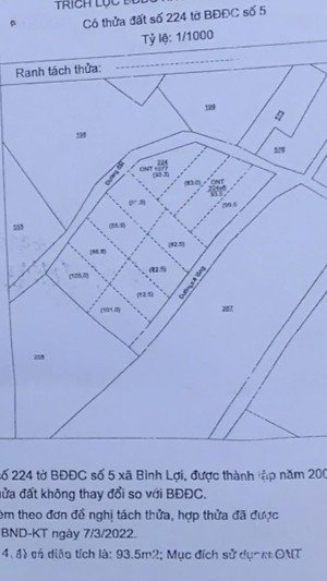 bán lô đất 105m2 full thổ cư hl15 15 phường tân triều, biên hoà, đồng nai gần cầu bạch đằng.