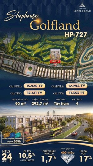 siêu phẩm shophouse hp-727 golfland tâm điểm sinh lời giữa tài lộc 4.3