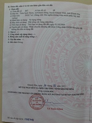 cần bán lô đất 2010m2 ngang 36m chn