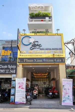 bán nhà 5 tầng, mặt tiền bình thạnh, nguyễn văn đậu, phường 7, dt 4x22m, hdt spa 36tr, giá 17.6 tỷ
