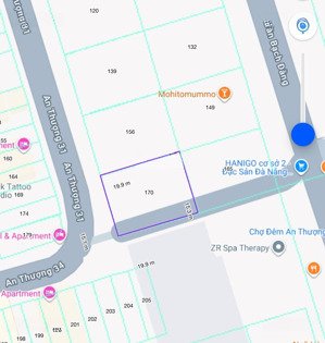 còn duy nhất 1 lô 300m2 đường an thượng 31, khu phố an tây an thượng, đà nẵng. xây cao 12 tầng