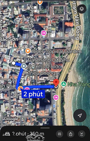 lô đẹp hiếm đất đường sao biển , vĩnh hải , cách biển chỉ 350m, xây được 4.5 tầng