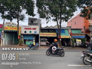 bán đất tặng nhà đ. hai bà trưng, dĩ an, 351.5m2 ngang 6,35m nở hậu. lh : 