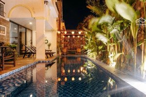 villa góc 2 mặt tiền, ngay bãi tắm an bàng. dòng tiền khai thác 100 tr/tháng. giá bán nhanh