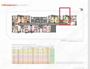 bán căn hộ the aurora - mã căn 10.03 ( tầng 11 ) tầng cao, view trong đông bắc, view cây xanh mát,