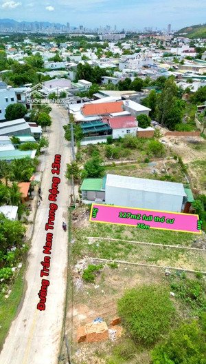 bán đất full thổ cư mặt đường trần nam trung, phước đồng (nam nha trang) dt: 127m full thổ