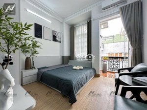 cho thuê căn hộ studio ban công full nội thất, sân giặt phơi, thang máy quận 10 gần đh bách khoa