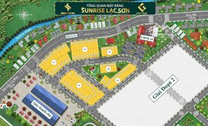 đất dự án sunrise lạc sơn hòa bình ngay mặt đường quốc lộ 12c gần sun group