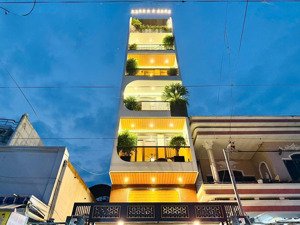 nhà mặt tiền 7 tầng mới xây, thang máy, full nội thất, gần công viên làng hoa