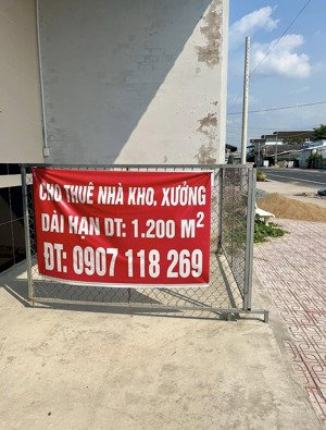 cho thuê kho, nhà xưởng tại ngô hữu hạnh, vị thanh, hậu giang, 30 triệu, 1200m2