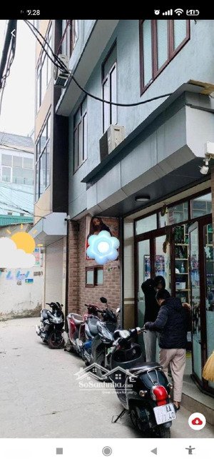 bán nhà 4 tầng xây gần 30m2 lô góc 2 mặt tiền đường thông ôtô đỗ cửa kinh doanh