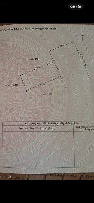 đất mặt đường văn cao trục 30m thông trung lực, kiều sơn, hải phòng diện tích: 180m