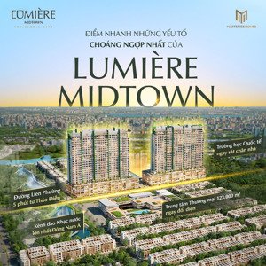 bán penthouse lumiere midtown - căn hộ cao cấp trong the global city quận 2 - diện tích 225m2