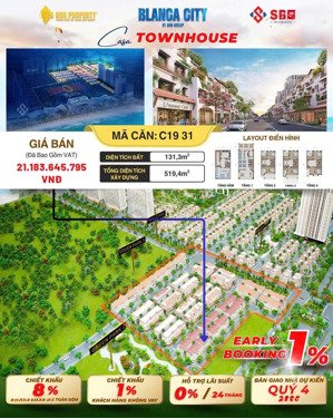 duy nhất 1 căn nhà phố của dự án blanca city phường vũng tàu