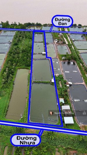 bán 5 đầm view sông, 11.372m² có 300m² thổ cư, giá 299tr/ công. đầm đang hoạt động có thu nhập ngay