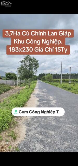 3,7Ha Đất MT Cù Chính Lan 183x230. Giáp Khu Công Nghiệp Tân Bình. Giá Tốt