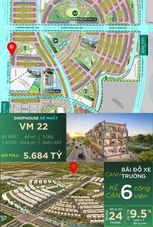 cần bán cắt lỗ căn shophouse 65m2 giá 5,1 tỷ (all in)