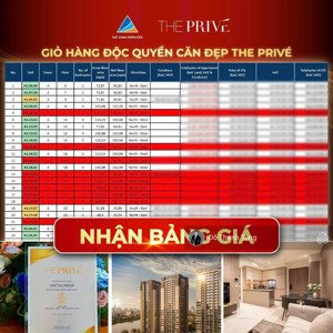 [suất căn đẹp] the privé quận 2, gh độc quyền 1pn-6.1 tỷ; 2pn-9 tỷ; 3pn-11 tỷ. nhận báo giá ngay
