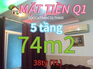 bán nhà mặt tiền cô giang q1, 5 tầng, 74m2, chỉ 38 tỷ (tl)