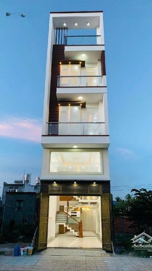 nhà 5 tầng sát đường hà huy giáp / p. thạnh lộc, quận.12 dt 63m2 (4mx16m) hẻm 12m 6,350tỷ.