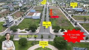 chỉ 1 tỷ 150 triệu sỡ hữu lô đất 125m2 trục chính doanh nhân đường 28m tại cát tường phú hưng