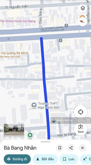 bán đất mt gần lê văn hiến - 12x40 nở hậu - mặt tiền bà bang nhãn