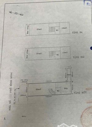 mặt đường đình đông - 67m2 - mặt tiền 4,25m - 4 tầng - nở hậu - giáp ngõ - giá 12,5 tỷ