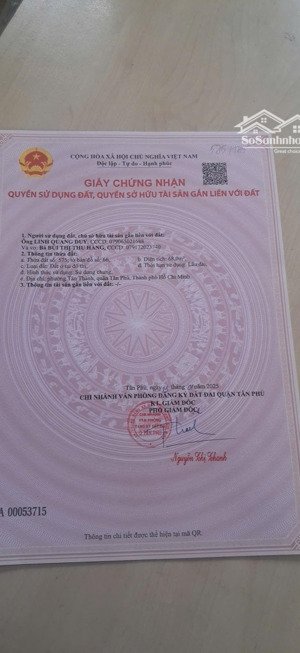 bán đất nền giá tốt tại hẻm 100a nguyễn xuân khoát, 68m2, tân phú, hcm