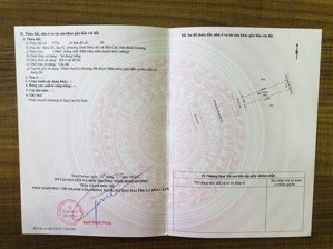 thanh lý trả nợ ngân hàng đất 150m2 mt đường da1, rộng 32m thới hòa, bến cát, nay là tp hcm 2,25 tỷ