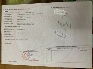 bán đất ngõ 76 tràng cát diện tích 60,5m2 ngõ thực tế rộng 3m oto vào tận nơi.