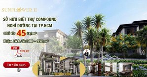 siêu phẩm biệt thự sunflower trung tâm tp mới duy nhất trên thị trường chỉ từ 45tr/m2