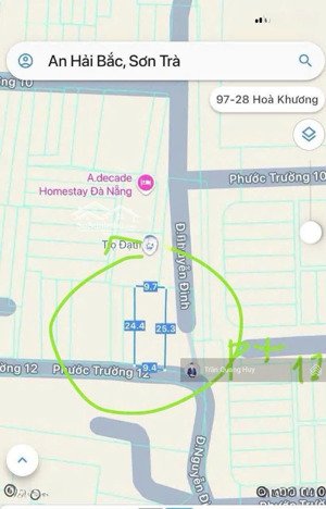 bán lô đất mặt tiền phước trường 12 lô đất rộng, nở hậu