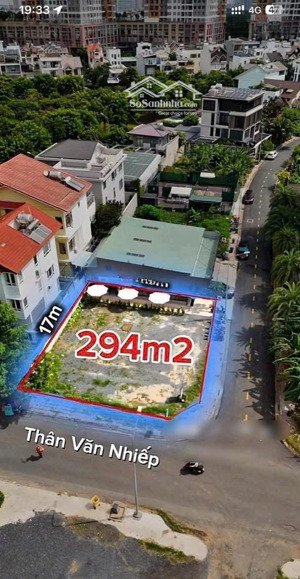 bán khuôn đất đẹp - góc 2 mặt tiền - view sông thân văn nhiếp, an khánh (kdc văn minh)