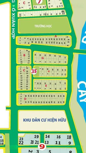 góc 2 mt đỗ xuân hợp dt 300m2 12,5x25 giá 323tr/m2 97tỷ sát bên toà sacombank thuộc kdc minh tuấn