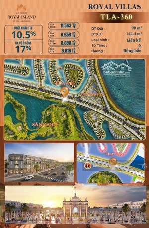 tla-360 shophouse 2 tầng view hồ & sân golf gần cổng hoàng gia, vinhomes vũ yên